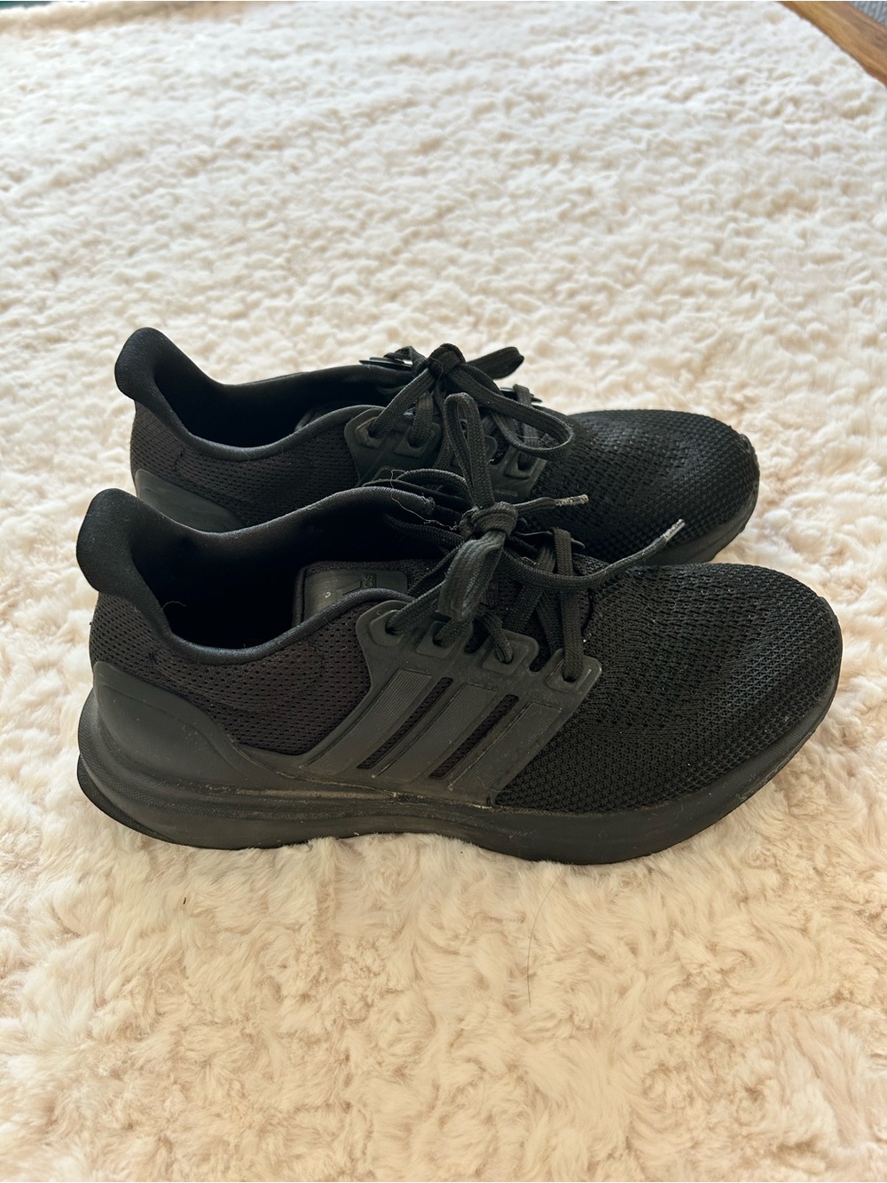 adidas Kids Black Lace-Up Mesh Sneakers